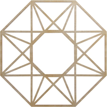 Ekena Millwork Guardian Wood Fretwork Pierced Ceiling Medallion, Birch, 20"OD x 7 3/4"ID x 3/8"T CMWP20X20X0375GDBI